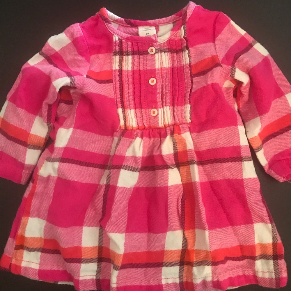 Tucker + Tate (6 month) Plaid Flannel Dress